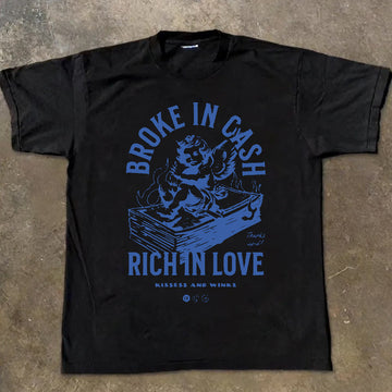 "Simple pattern cool money little angel" T-shirt