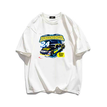 "Casual retro high street loose cool No. 24 car poster" T-shirt