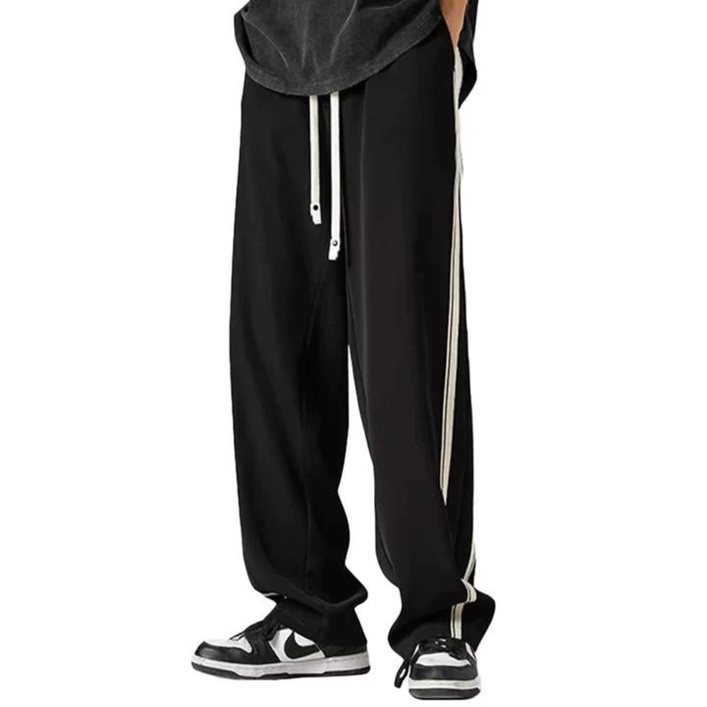 "Casual Straight Side Stripes With Drapey Feel" Sweatpants