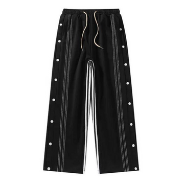 "Urban High Street Stripe Buttons" Sweatpants