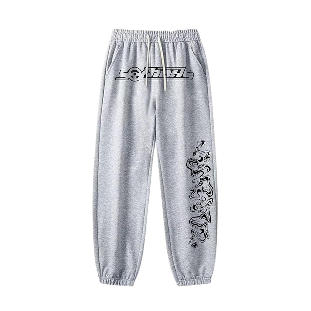 "Casual high street cartoon racing cool" Sweatpants