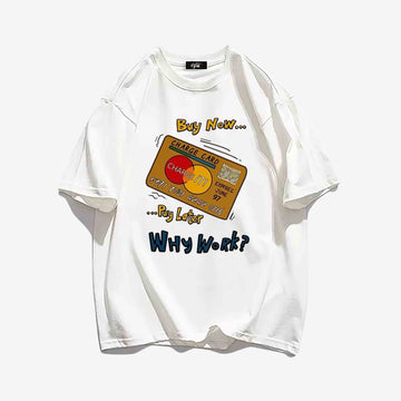 "Style trendy cartoon graffiti letter card print" T-shirt