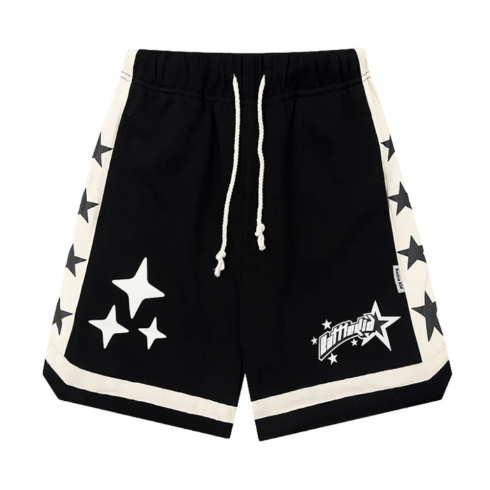 "Classic Star-Stitched Couple" Shorts