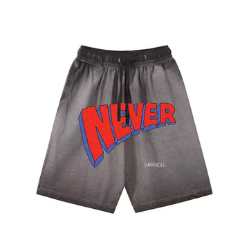 "High street casual cartoon letter design deformation" Shorts