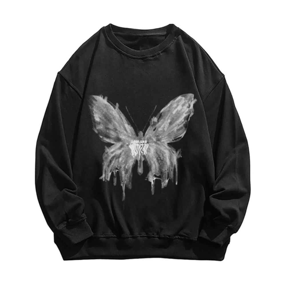 “High Street Butterfly Graffiti” Sweatshirt