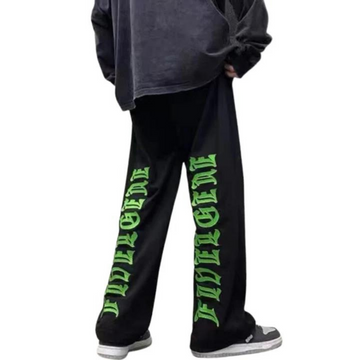 "Green Embroidered Lettering " Sweatpants