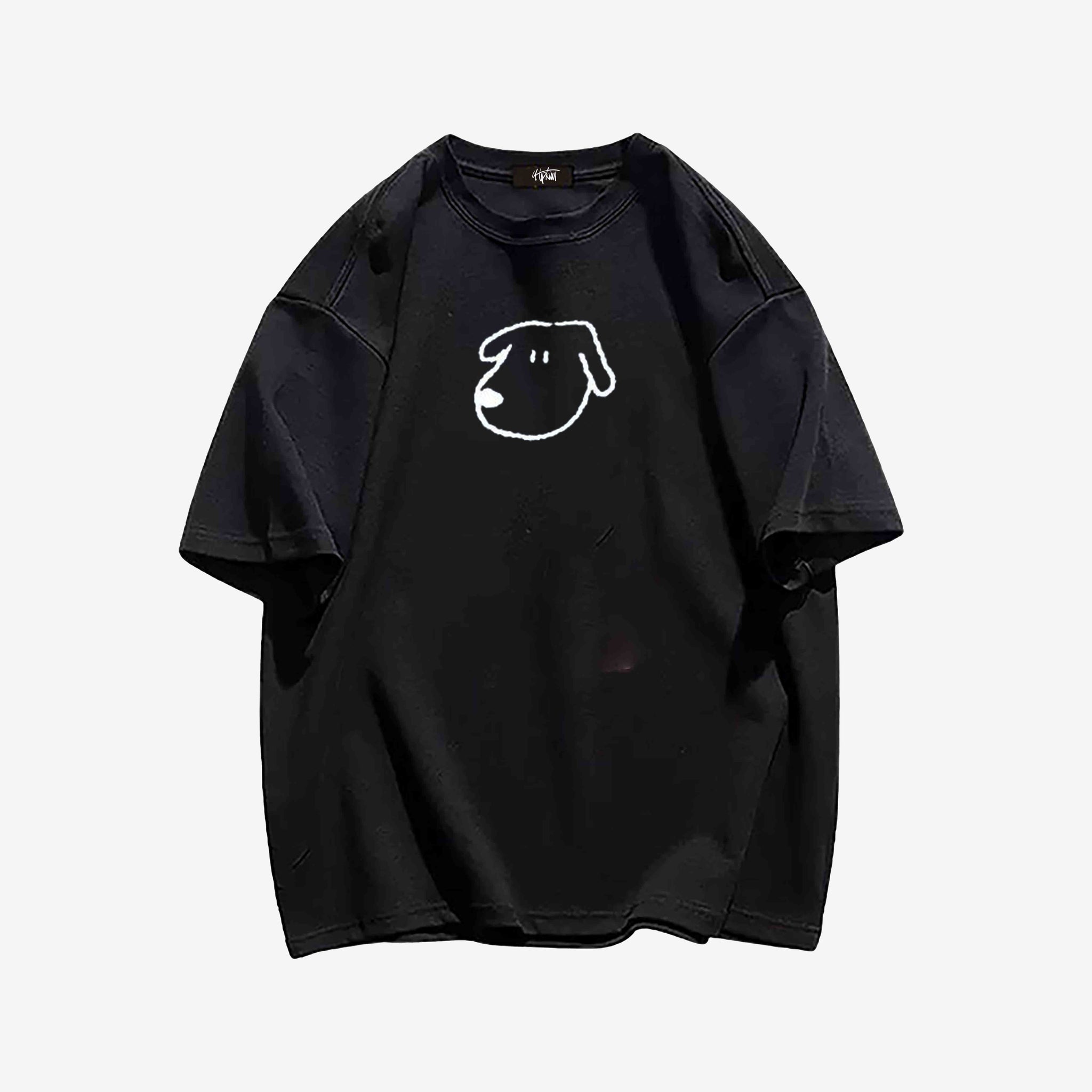 "Style trend simple cartoon cute puppy print" T-shirt