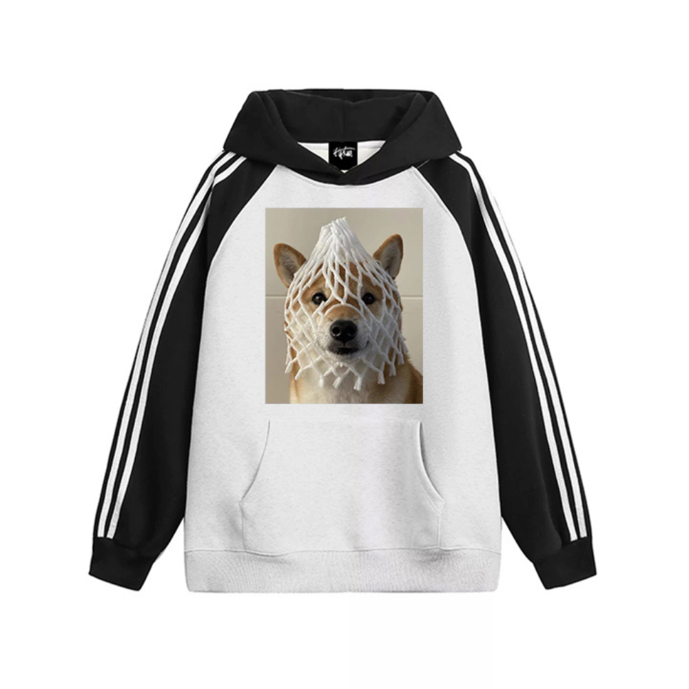 "Grid Puppy” Hoodie