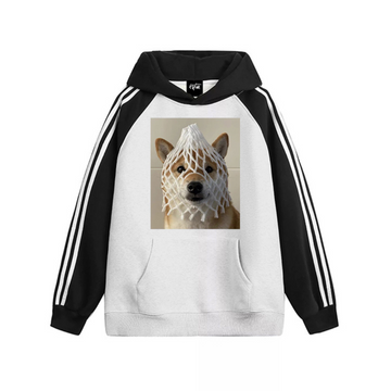 "Grid Puppy” Hoodie