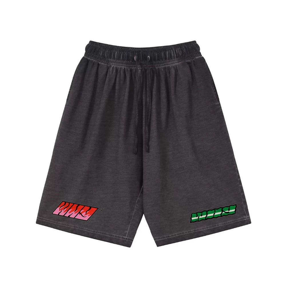 "High street casual cool cartoon letter graffiti" Shorts