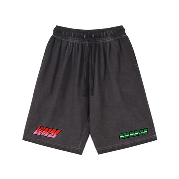 "High street casual cool cartoon letter graffiti" Shorts