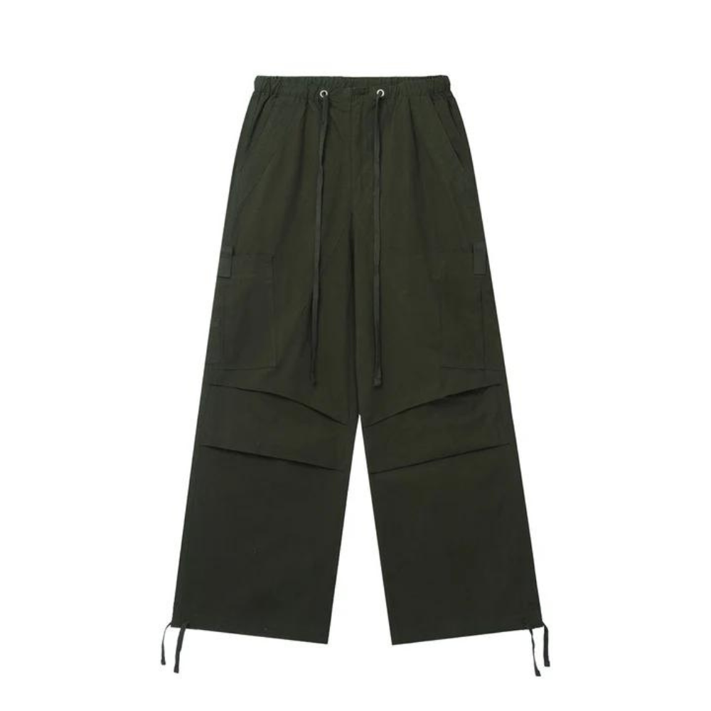 "Hip Hop Pleated Baggy" Sweatpants