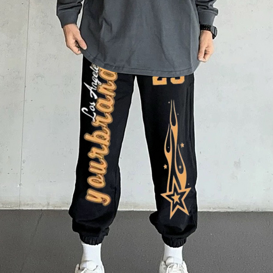 "Fashion high street cartoon shooting star number 23 letter design" Sweatpants