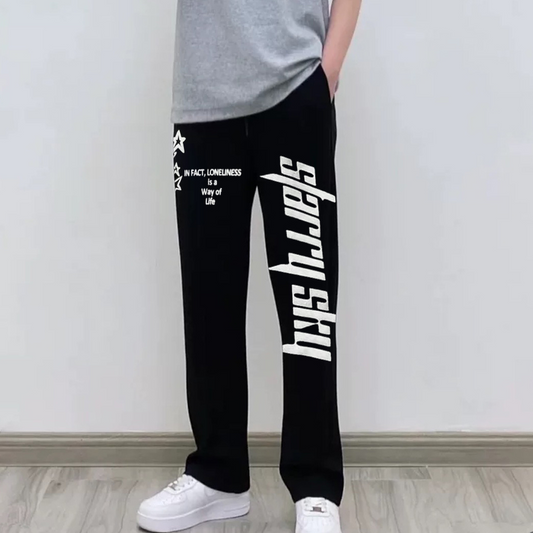 "Simple high street starlight letters cool" Sweatpants