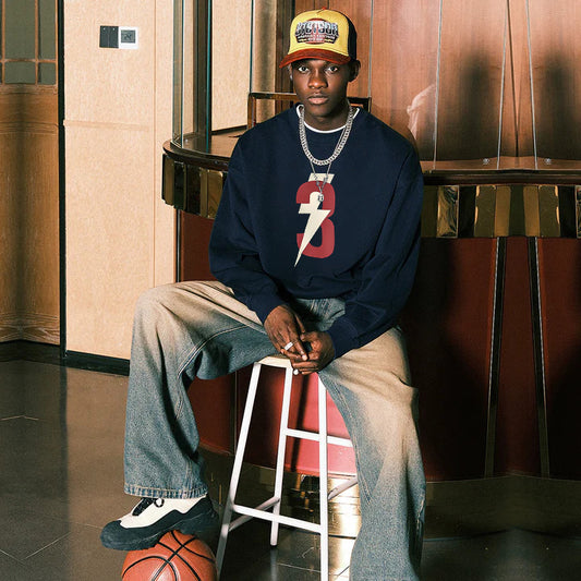 “Lightning Digital Trendy Niche Printed” Sweatshirt