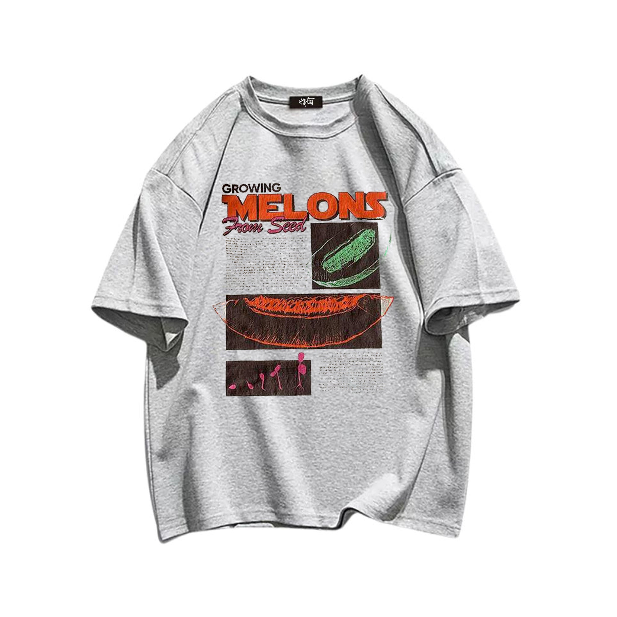 "Casual retro high street loose vegetables cartoon poster" T-shirt