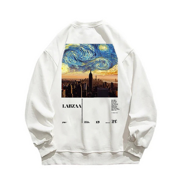 “Trendy oil painting city combined with unique prints” Sweatshirt