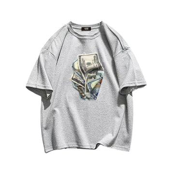 "High street casual retro banknote pattern cool and simple" T-shirt