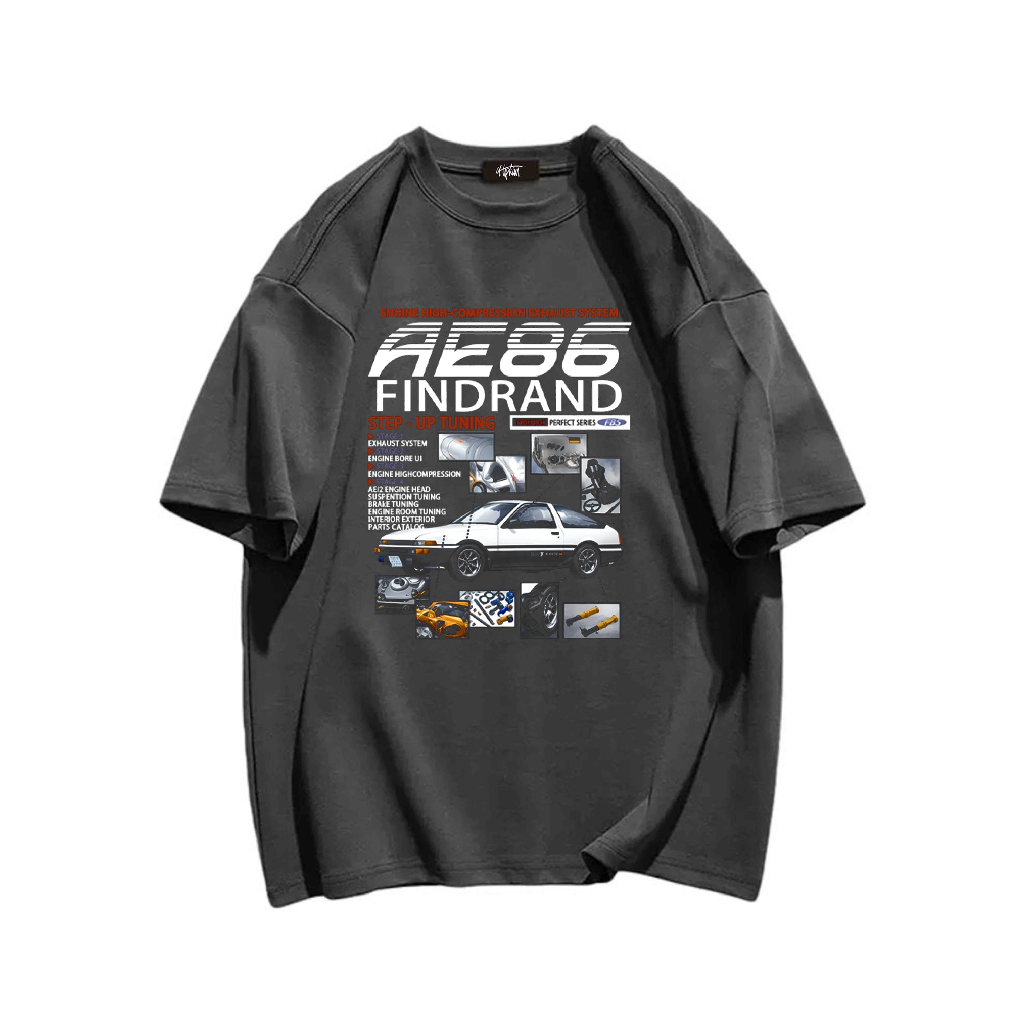 "Casual retro high street loose Japanese AE86 car culture" T-shirt