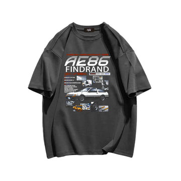 "Casual retro high street loose Japanese AE86 car culture" T-shirt
