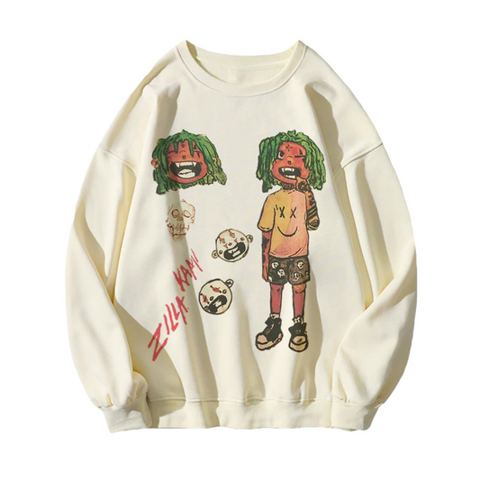 “Evil Boy Print” Sweatshirt