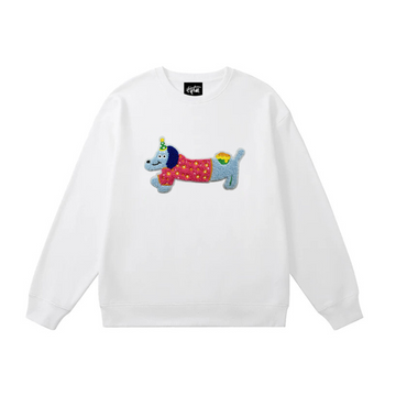 "Embroidered Cutie Puppy" Sweatshirt