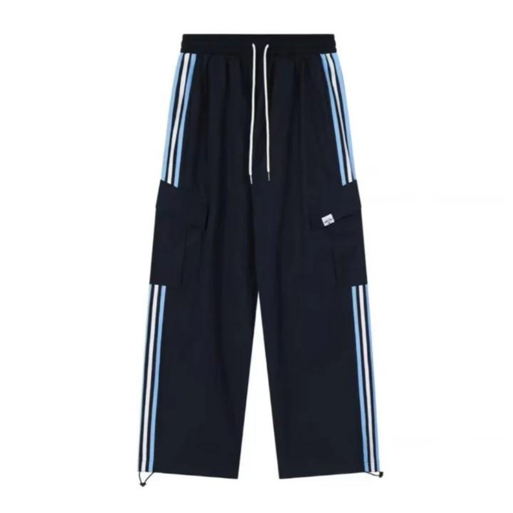 "Side Stripe Drawstring" Sweatpants
