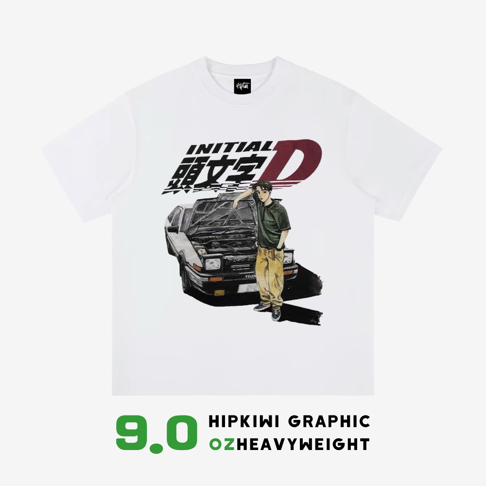 “Niche American Fujiwara Takumi Retro” T-shirt