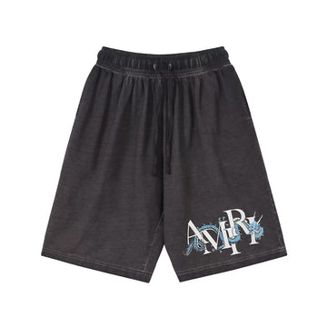 "High street casual cool cartoon letter dragon" Shorts