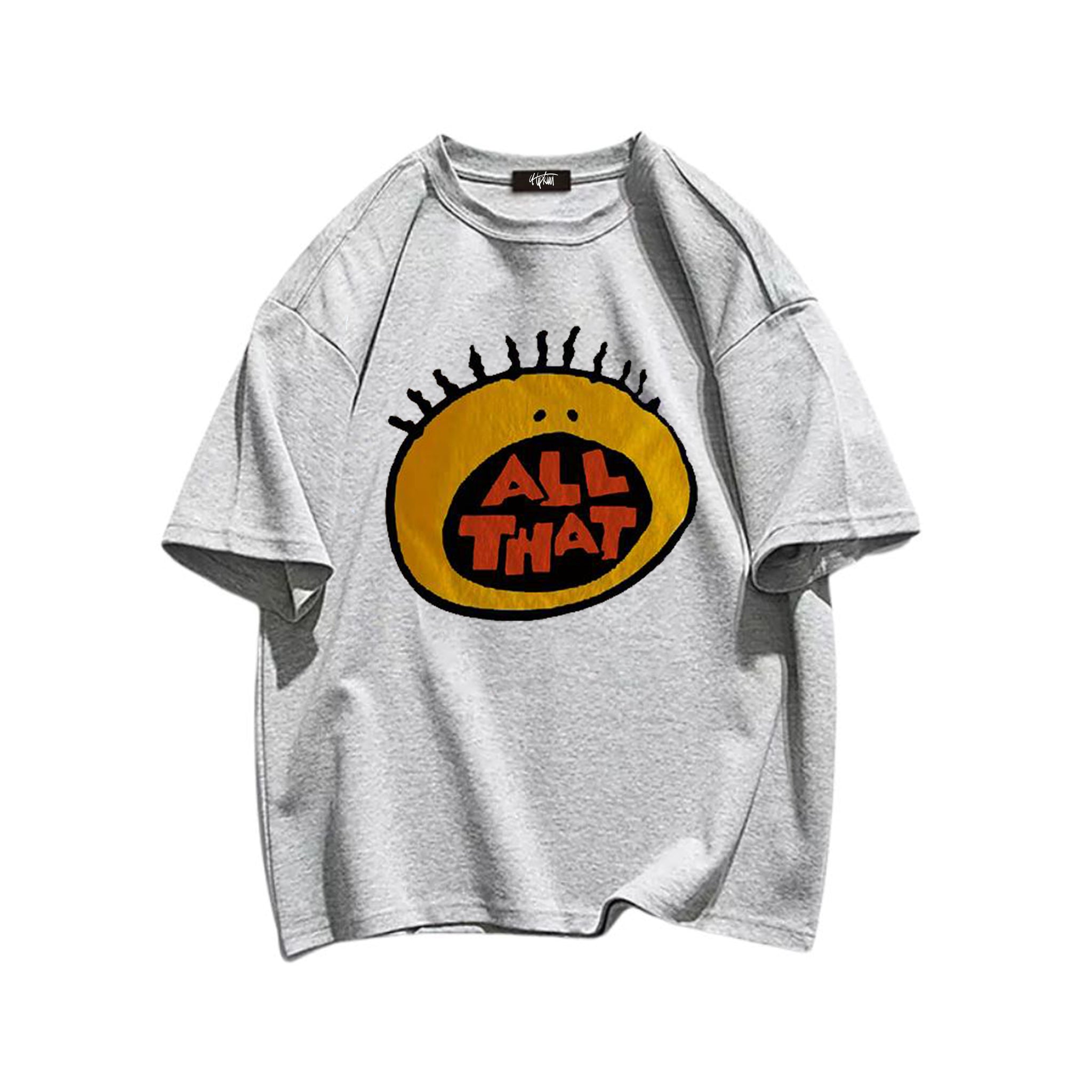 "Casual retro high street loose cartoon small mouth" T-shirt