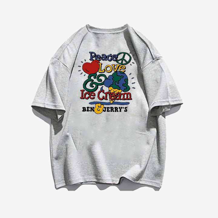 "Casual retro high street cartoon cactus" T-shirt