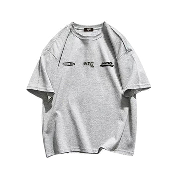 "Casual retro high street loose logo" T-shirt