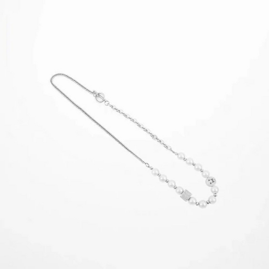 "Urban Reflective Pearl Smile" Necklaces