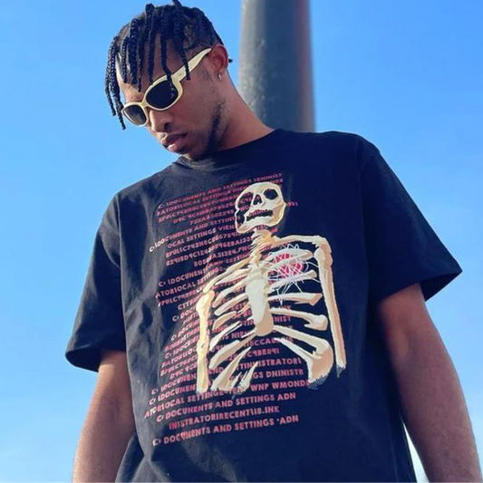 “American Bold Skull Graphic” T-shirt