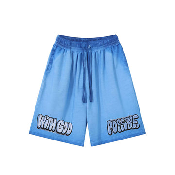 "Casual cartoon anime cute alphabet design" Shorts