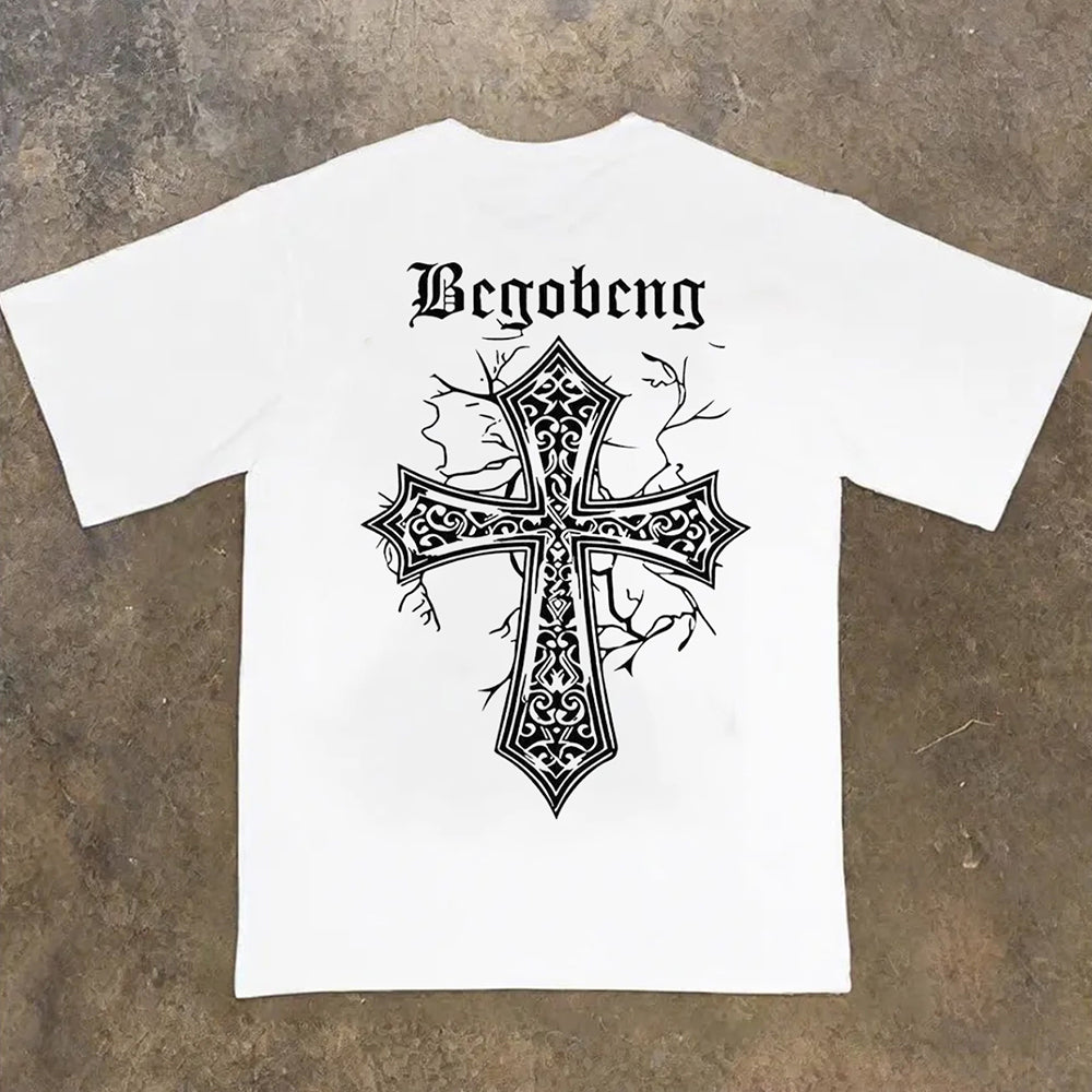 "Hip-hop high street cross special design cool" T-shirt