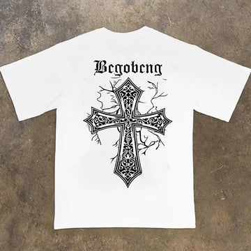 "Hip-hop high street cross special design cool" T-shirt