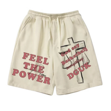 "High Street Cross Letter" Shorts