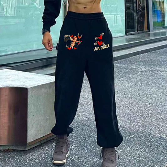 "Casual high street cartoon cute cupid" Sweatpants