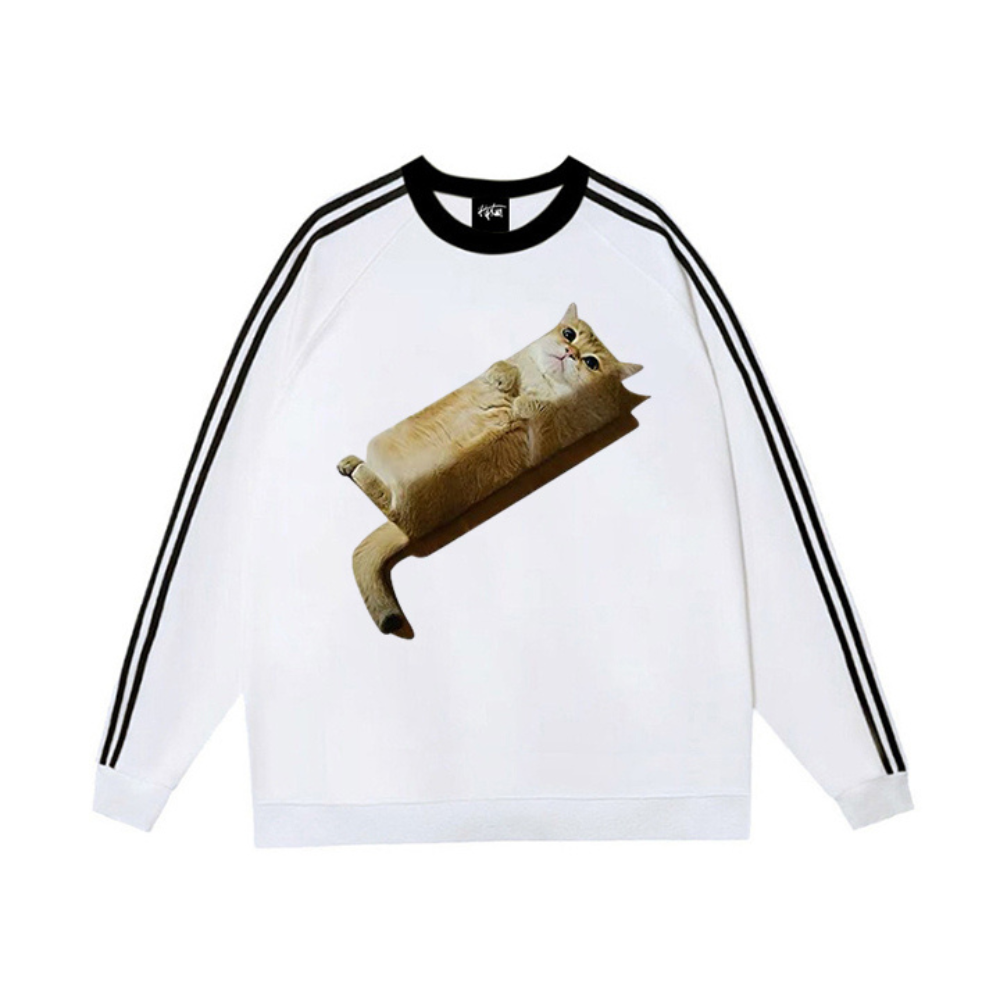“Square Lazy Cat” Sweatshirt