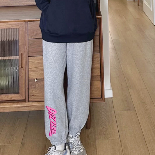 "Casual high street simple cartoon retro fresh" Sweatpants