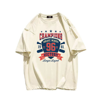 "High street casual retro cartoon 96 icon letter design" T-shirt