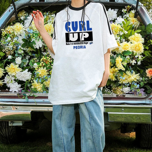 “Urban style letter trend upward printing” T-shirt