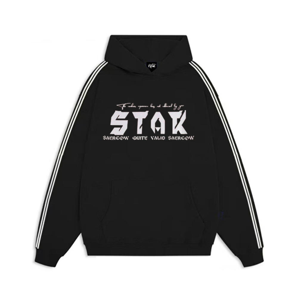 "American trendy STAK print” Hoodie