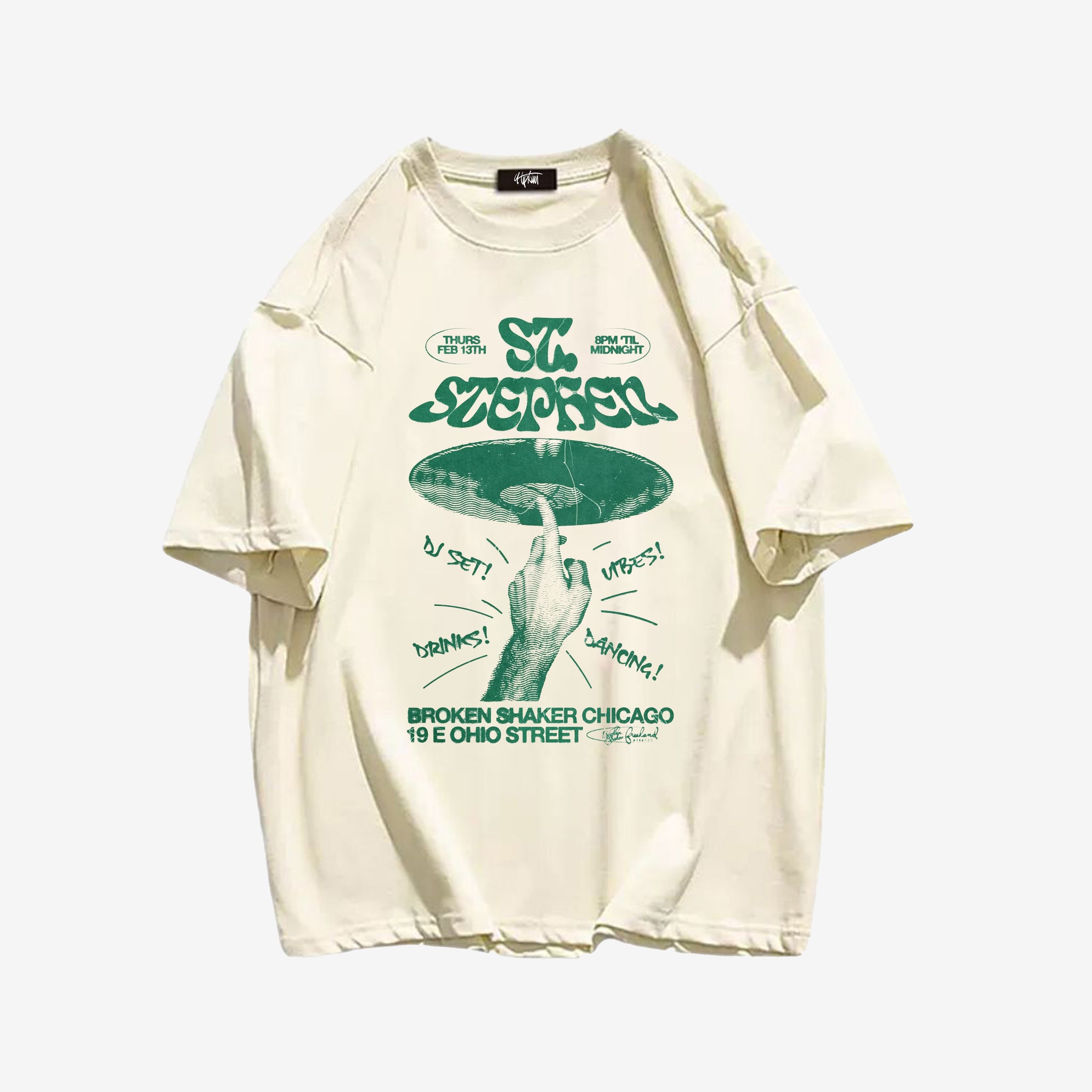 "Cartoon rock band poster" T-shirt