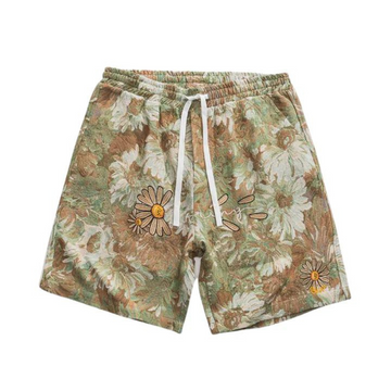 "Vintage Floral Allover Canvas" Shorts