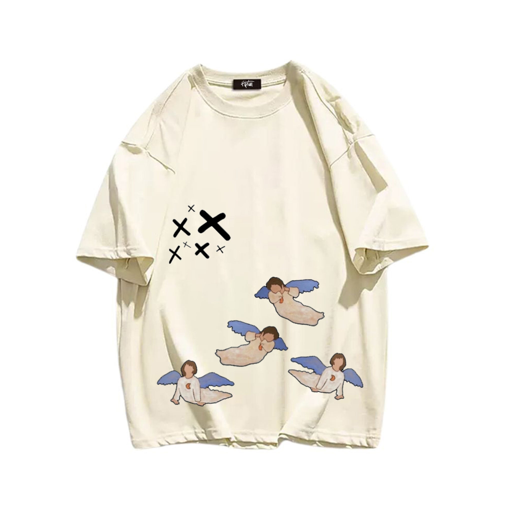 "Casual high street cartoon angel" T-shirt