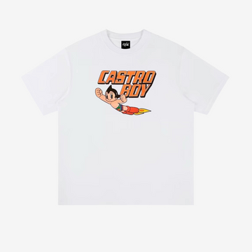 “Cartoon niche Astro Boy flying print” T-shirt