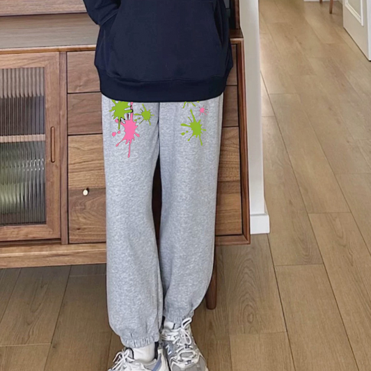 "High street fashion brand messy graffiti casual" Sweatpants