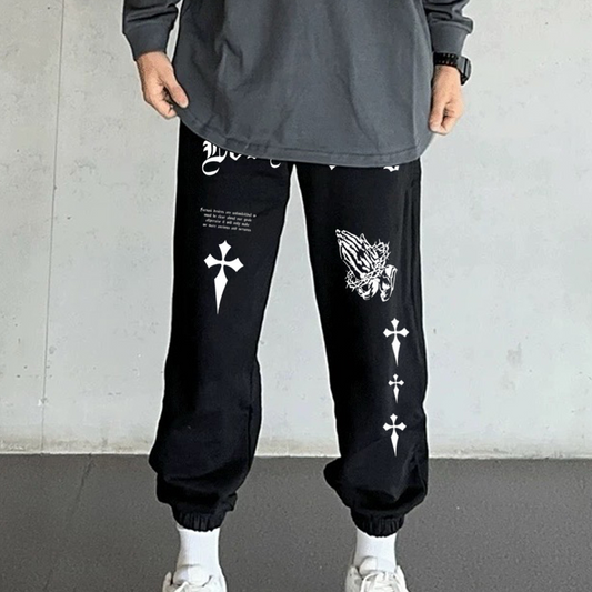 "Trendy retro high street casual cool design" Sweatpants